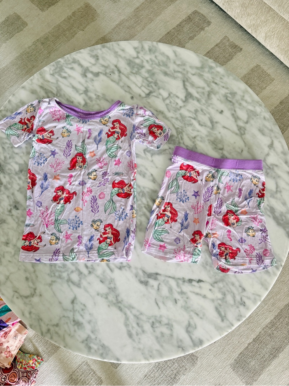 Little Sleepies Lavender Ariel Short Sleeve Pajama Set